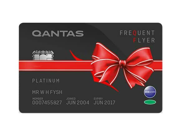 Free Qantas Platinum status gift