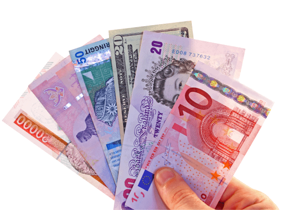 Foreign currency travel money