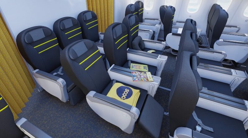 Scoot Plus cabin on the 787
