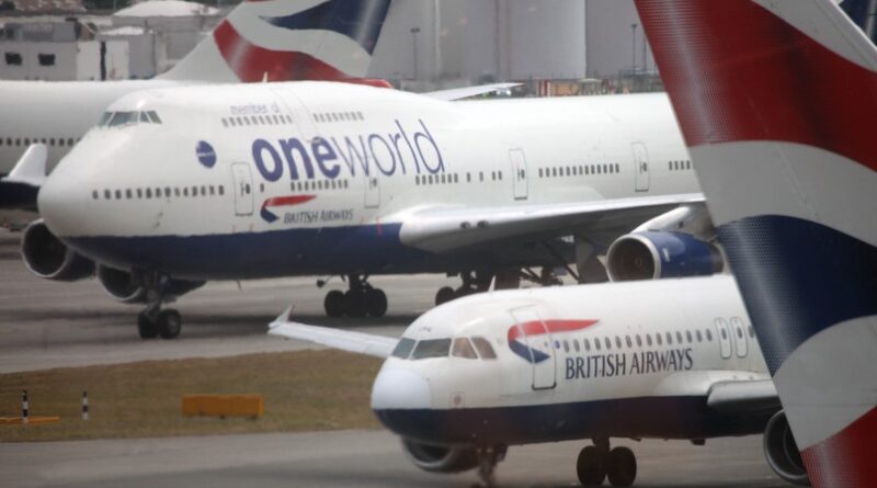 British Airways Boeing 747 in Oneworld livery