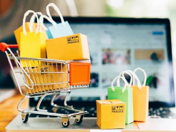 Online shopping trolley
