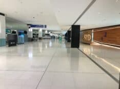Sydney's empty Terminal 1 in November 2020