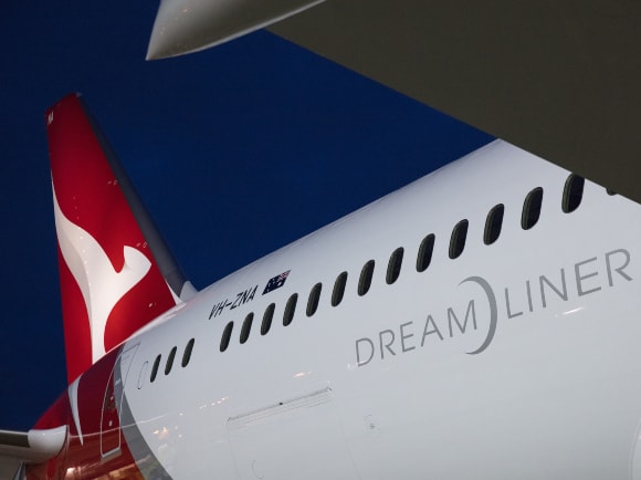 Qantas 787 Dreamliner tail