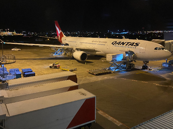 Qantas A330 at Sydney Airport
