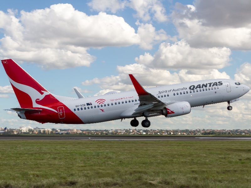 Qantas Boeing 737-800 wifi