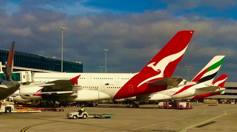 Qantas Emirates and Jetstar planes at MEL