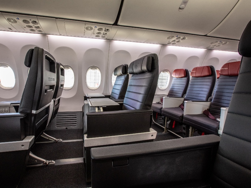 Virgin Australia's new 737 design lacks a cabin divider between business and economy class