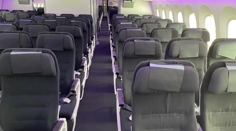 Air New Zealand Boeing 787-9 Economy cabin