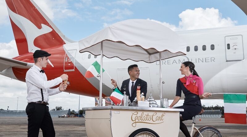 Qantas 787 Italy route launch