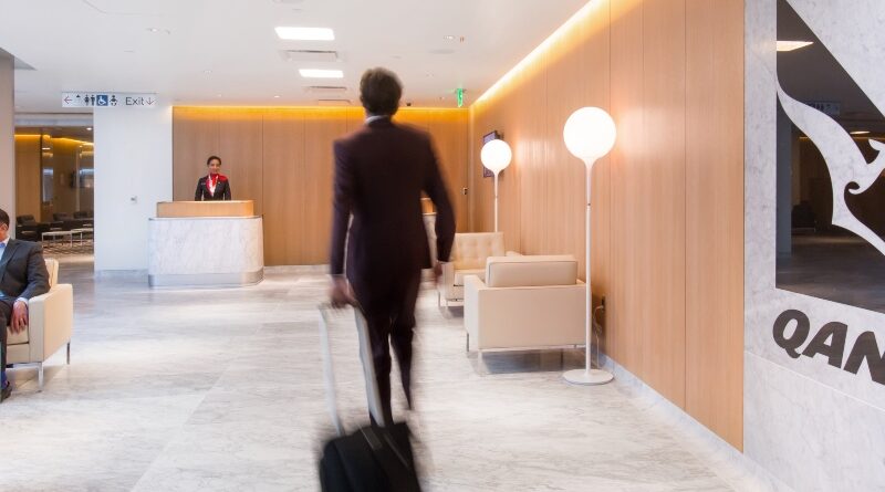 The Qantas Los Angeles First Lounge