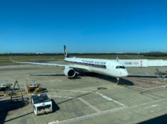 Singapore Airlines Airbus A350 at Brisbane Airport