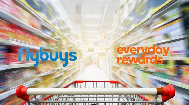 flybuys and everyday rewards supermarket trolley