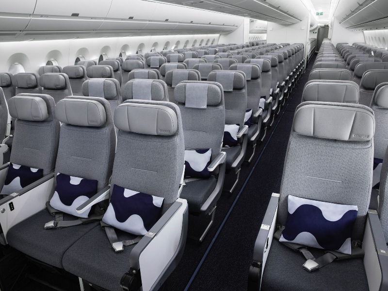 Finnair A350 Economy cabin