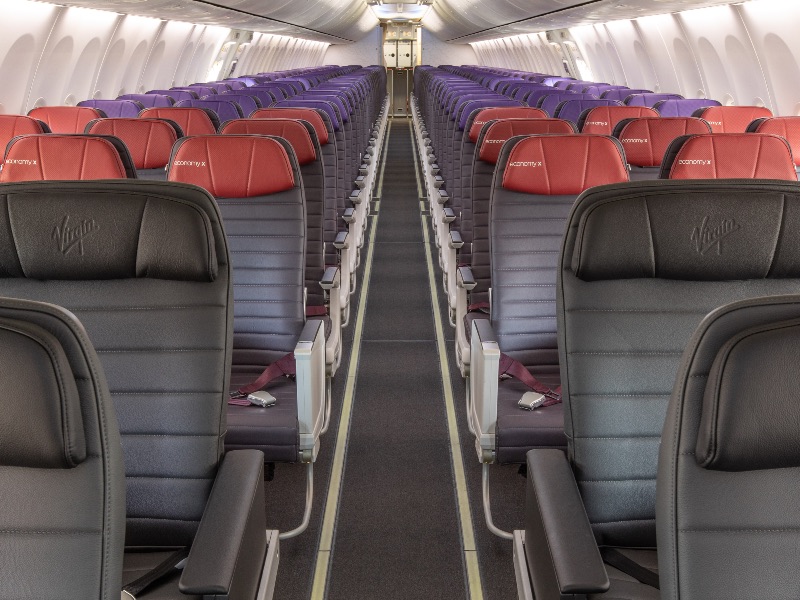 Virgin Australia Boeing 737 new cabin interior