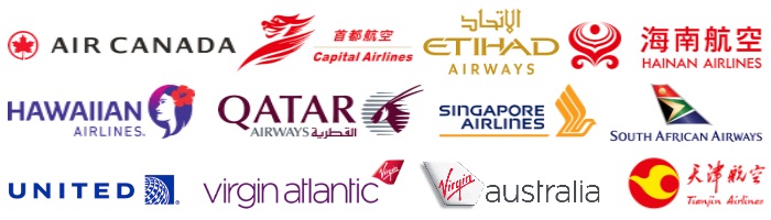 Velocity partner airlines: Air Canada, Capital Airlines, Etihad, Hainan Airlines, Hawaiian Airlines, Qatar Airways, Singapore Airlines, South African Airways, United, Virgin Atlantic, Virgin Australia & Tianjin Airlines.