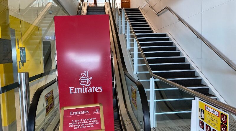 The Emirates Lounge in Brisbane remains closed indefinitely