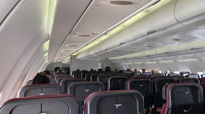 Qantas A330-200 domestic Economy cabin