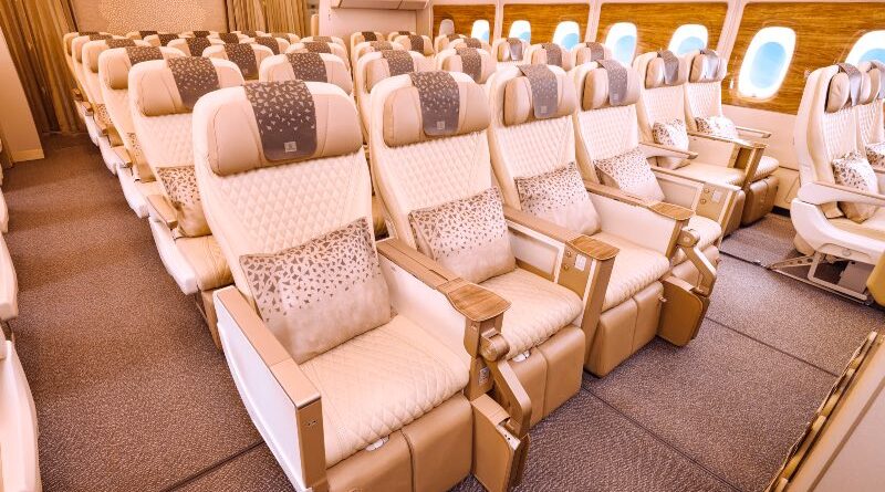 Emirates Airbus A380 Premium Economy cabin