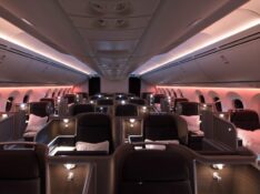 Qantas Boeing 787-9 Business Class cabin