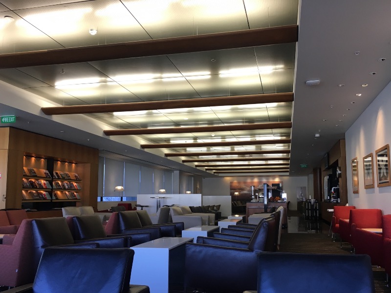 The current Qantas lounges at Auckland Airport are a relic from a bygone era