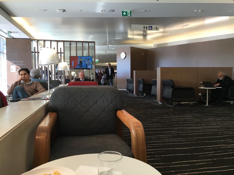 Qantas international Business Lounge in Sydney