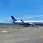 United Boeing 767 at Newark Airport