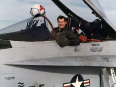 Retired pilot Ron Haack in his military flying days