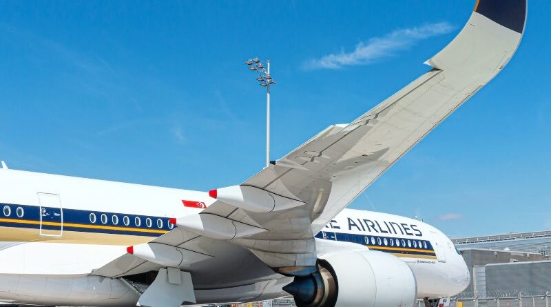 Singapore Airlines A350 at Munich Airport