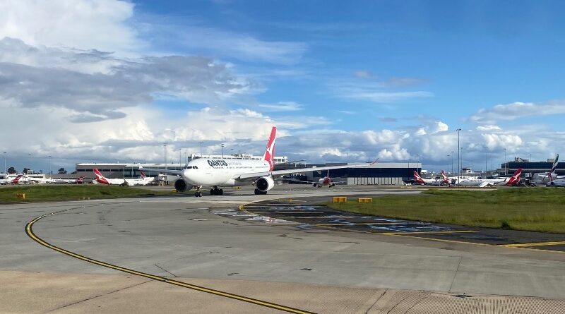 Qantas A330 at Melbourne Airport