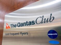 Qantas Club sign