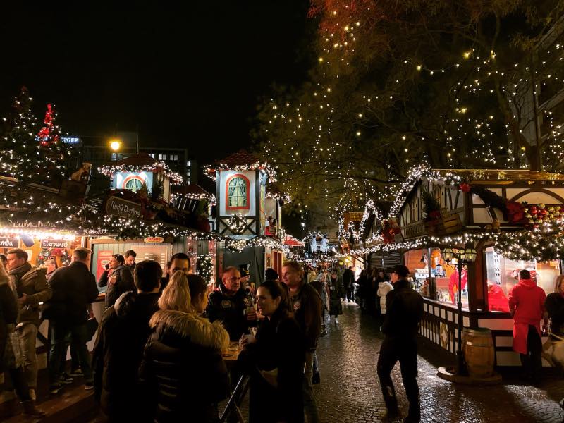 Europe winter Christmas market in Cologne, Germany