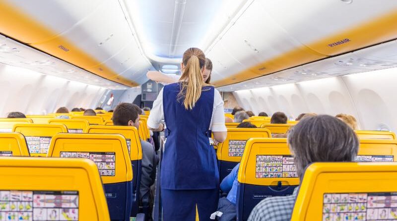 Ryanair Boeing 737 economy flight attendants