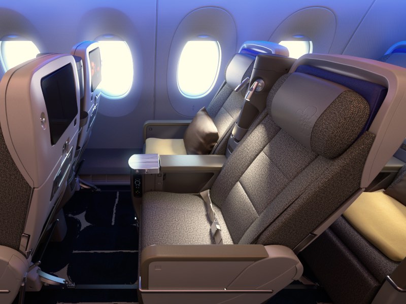 China Airlines A350 Premium Economy seats
