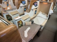 Emirates offers lie-flat beds on some, but not all, of its aircraft