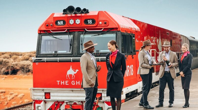 The Ghan partnership with Qantas Journey Beyond outback