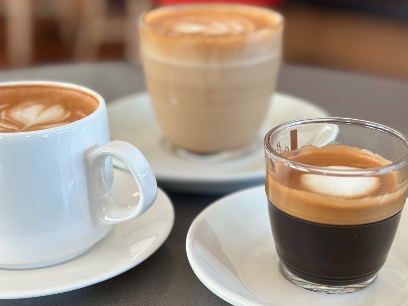 The most popular coffees ordered in Qantas lounges are flat whites, lattes and long macchiatos