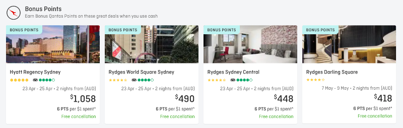Screenshot of Sydney Hotel Deals