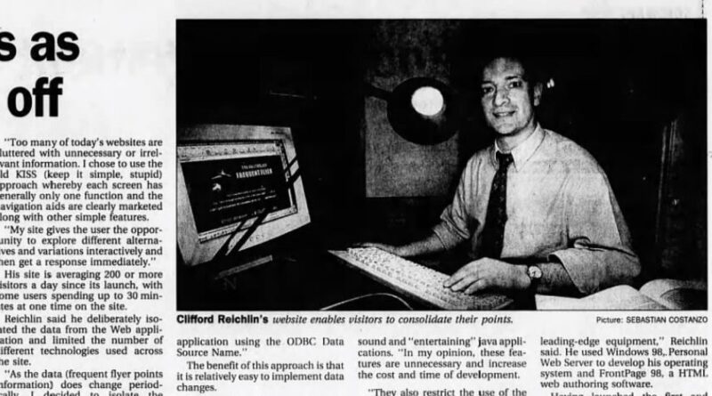 Clifford in The Age in 1998