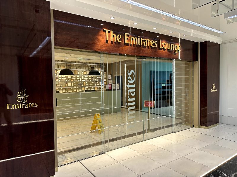 Emirates Lounge entrance, Melbourne