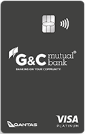 G&C Mutual Bank Qantas Platinum Visa card art