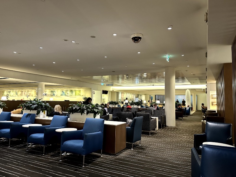 The Qantas international Business Lounge at Melbourne Airport