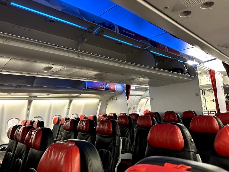 AirAsia X Airbus A330-300 Economy cabin