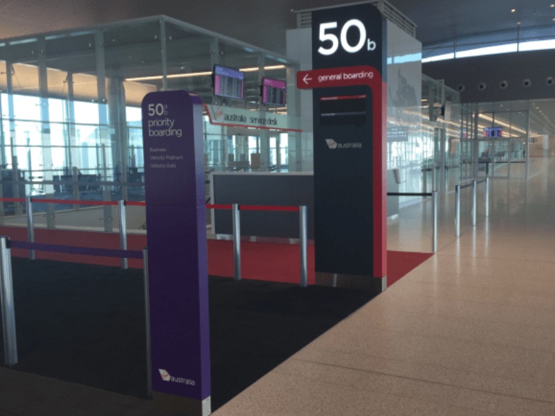 Virgin Business, Platinum, Gold and Economy X passengers can use the priority boarding lane