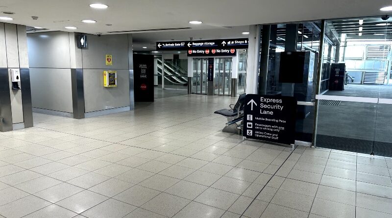 There's an Express Security Lane hidden on the ground floor of Sydney Airport Terminal 2