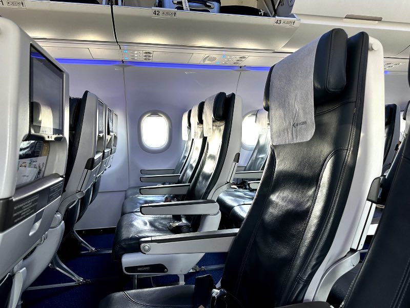 Air Astana A320neo Economy Class seats