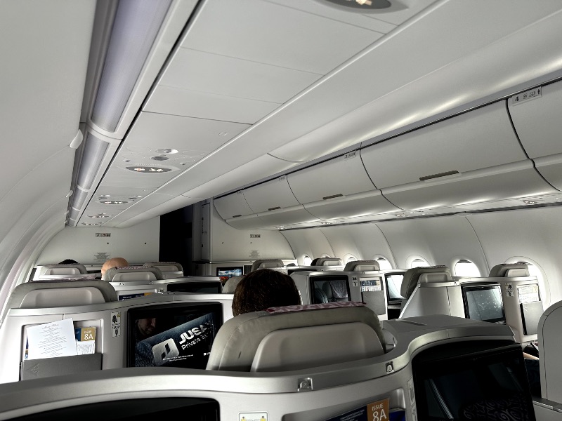 Air Astana A321LR Business Class cabin