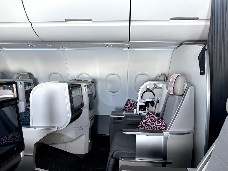 Air Astana A321LR Business Class seats
