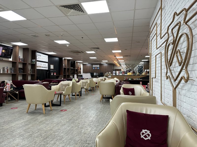 The "Business Lounge" at Almaty Airport