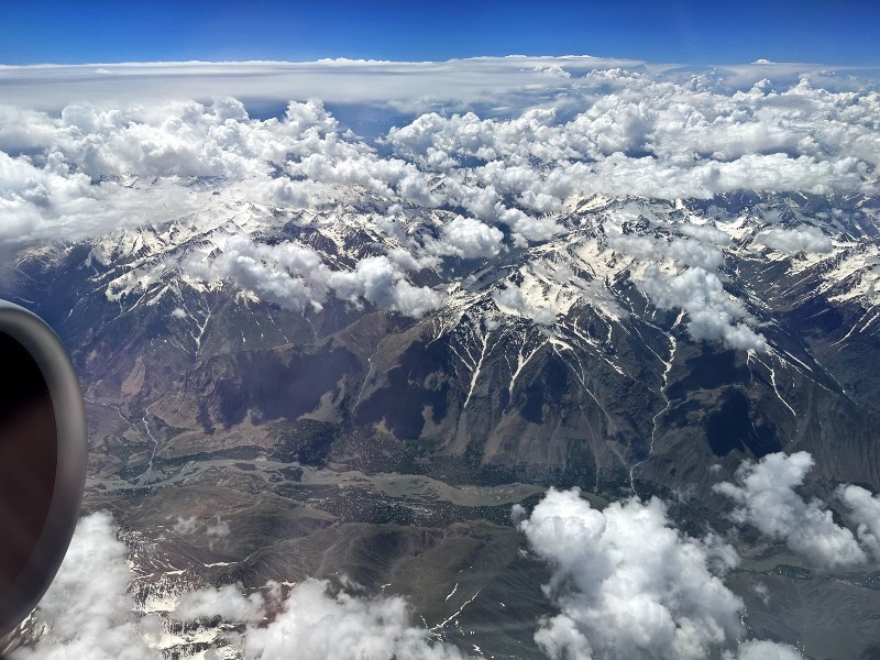 Tajik mountains as seen from KC932