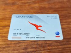 Qantas Frequent Flyer Silver membership card
